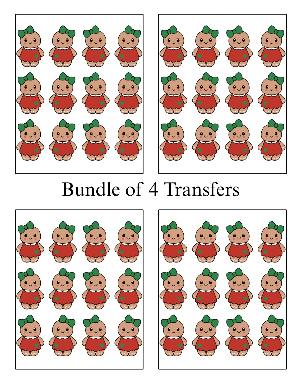 Transfer Paper (Gingerbread Men Joy) (Copy)