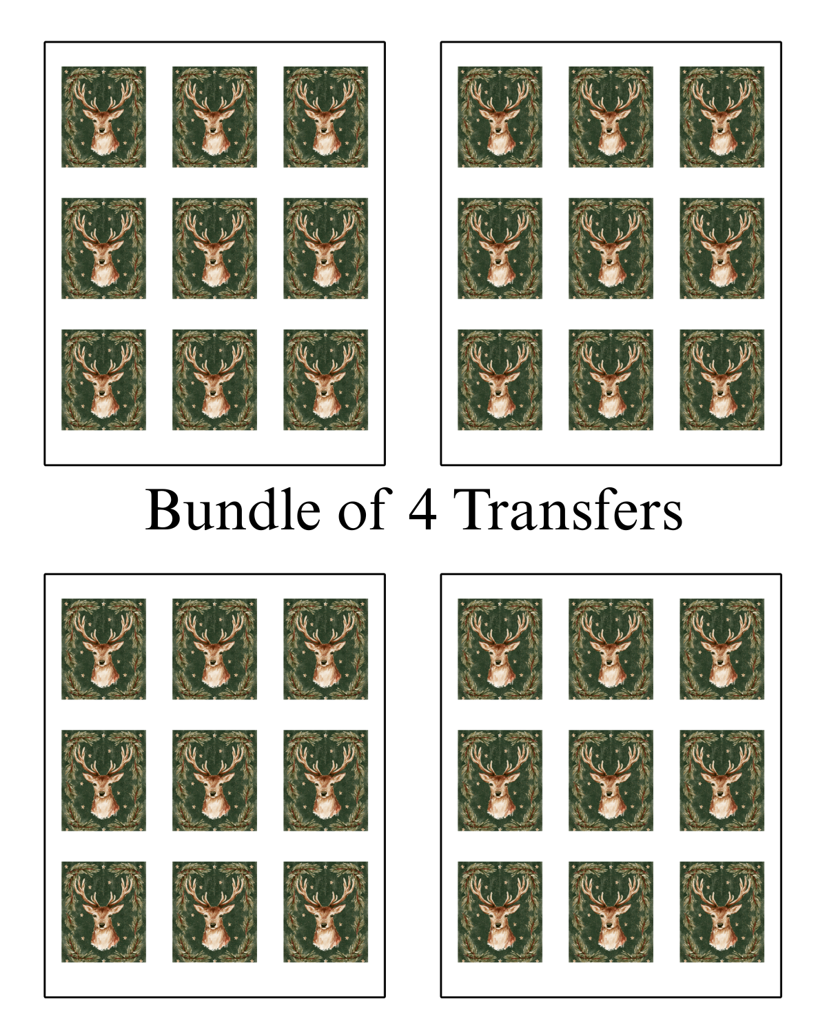 Transfer Paper (Christmas Deer)