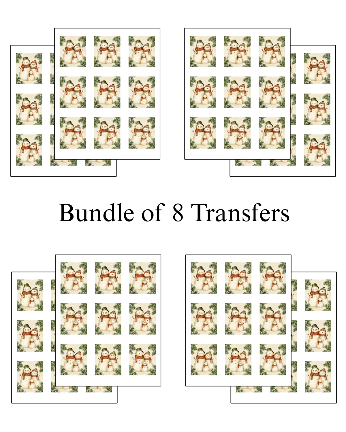 Transfer Paper (Snowman Family)