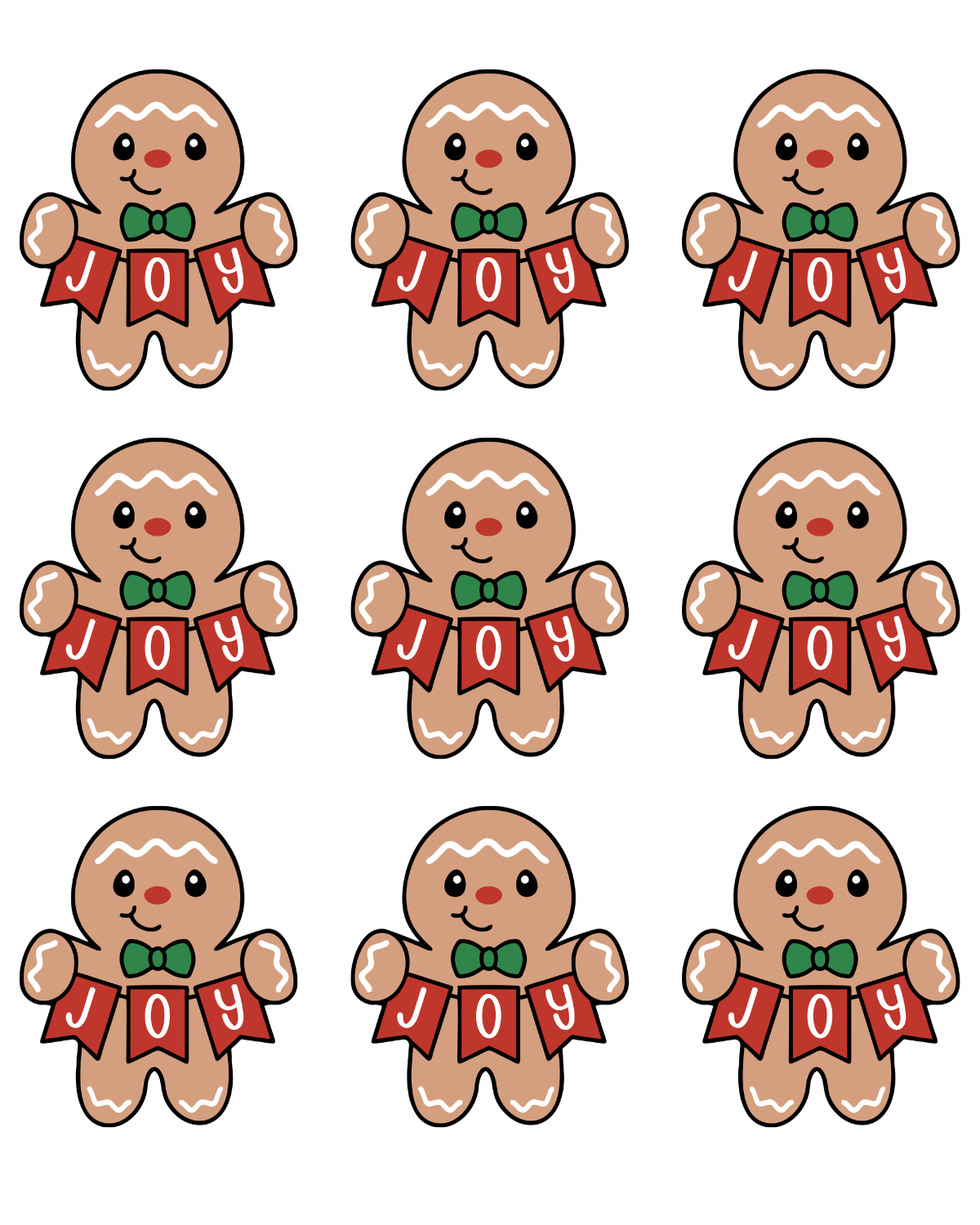 Transfer Paper (Gingerbread Men Joy)