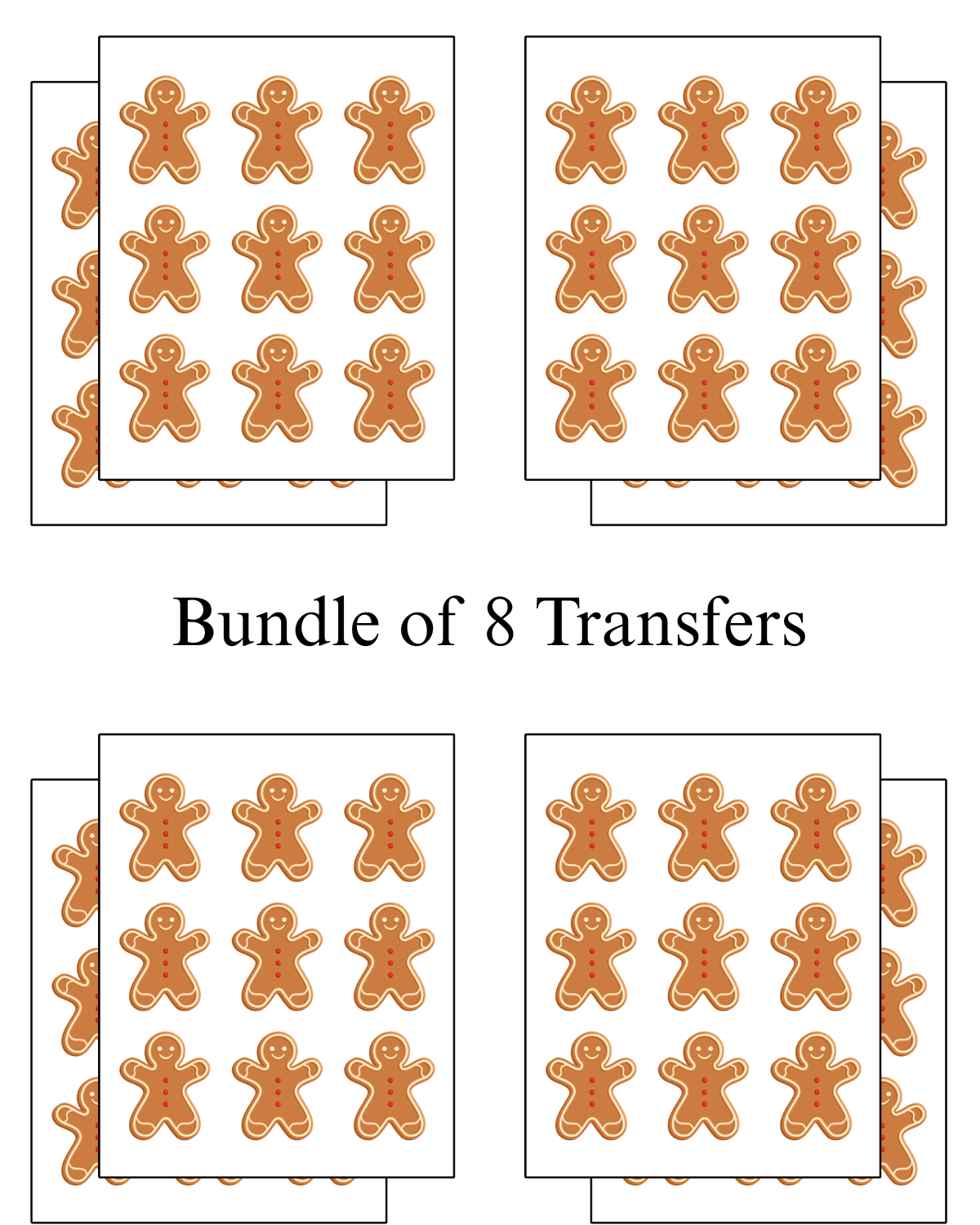 Transfer Paper (Traditional Gingerbread Men)