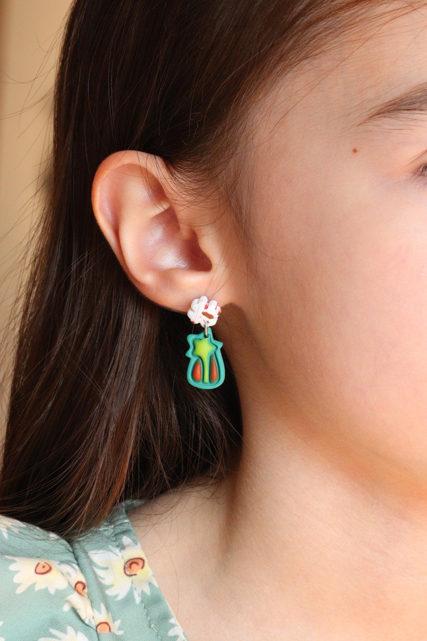 St Patrick's Day Small Earrings