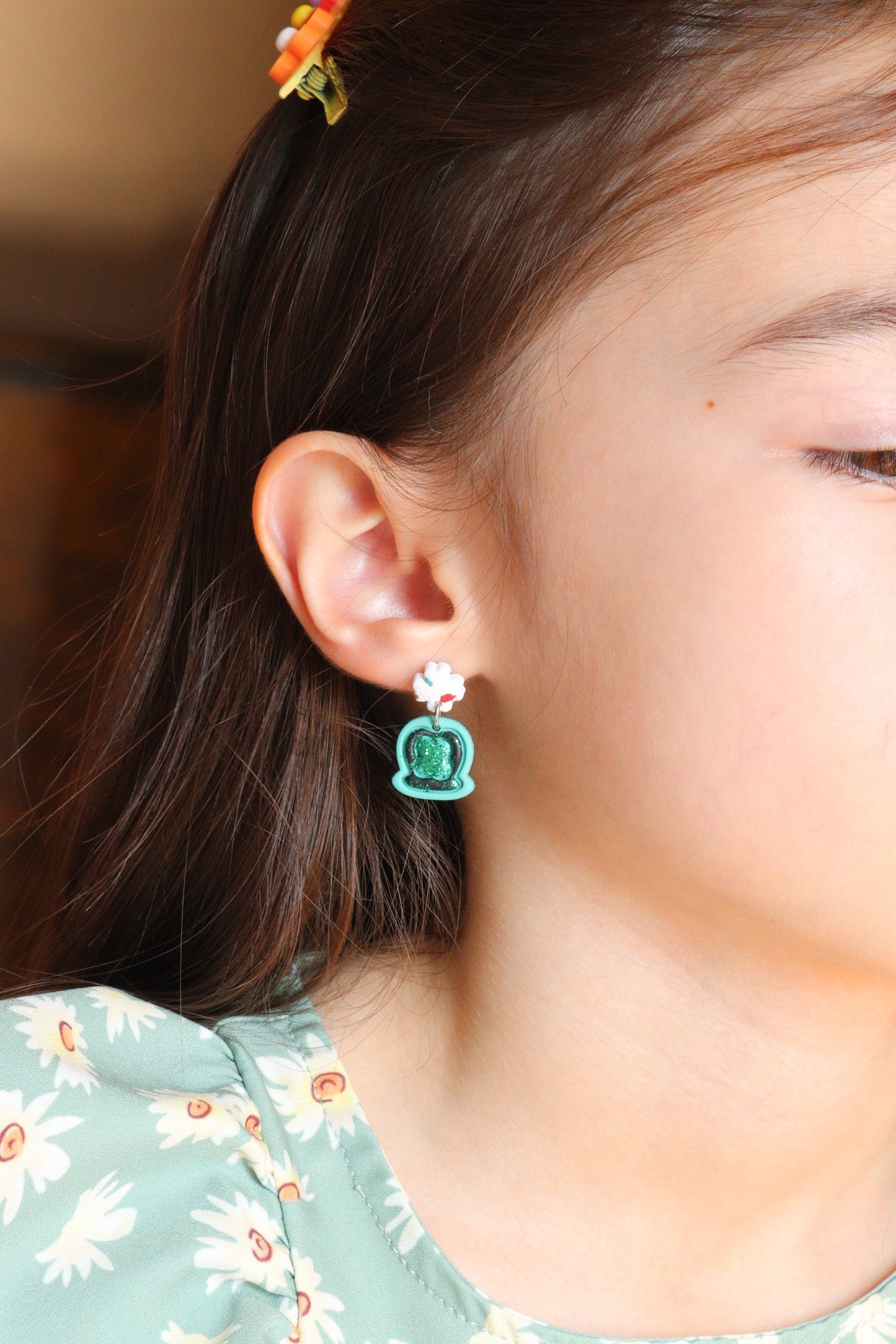 St Patrick's Day Small Earrings