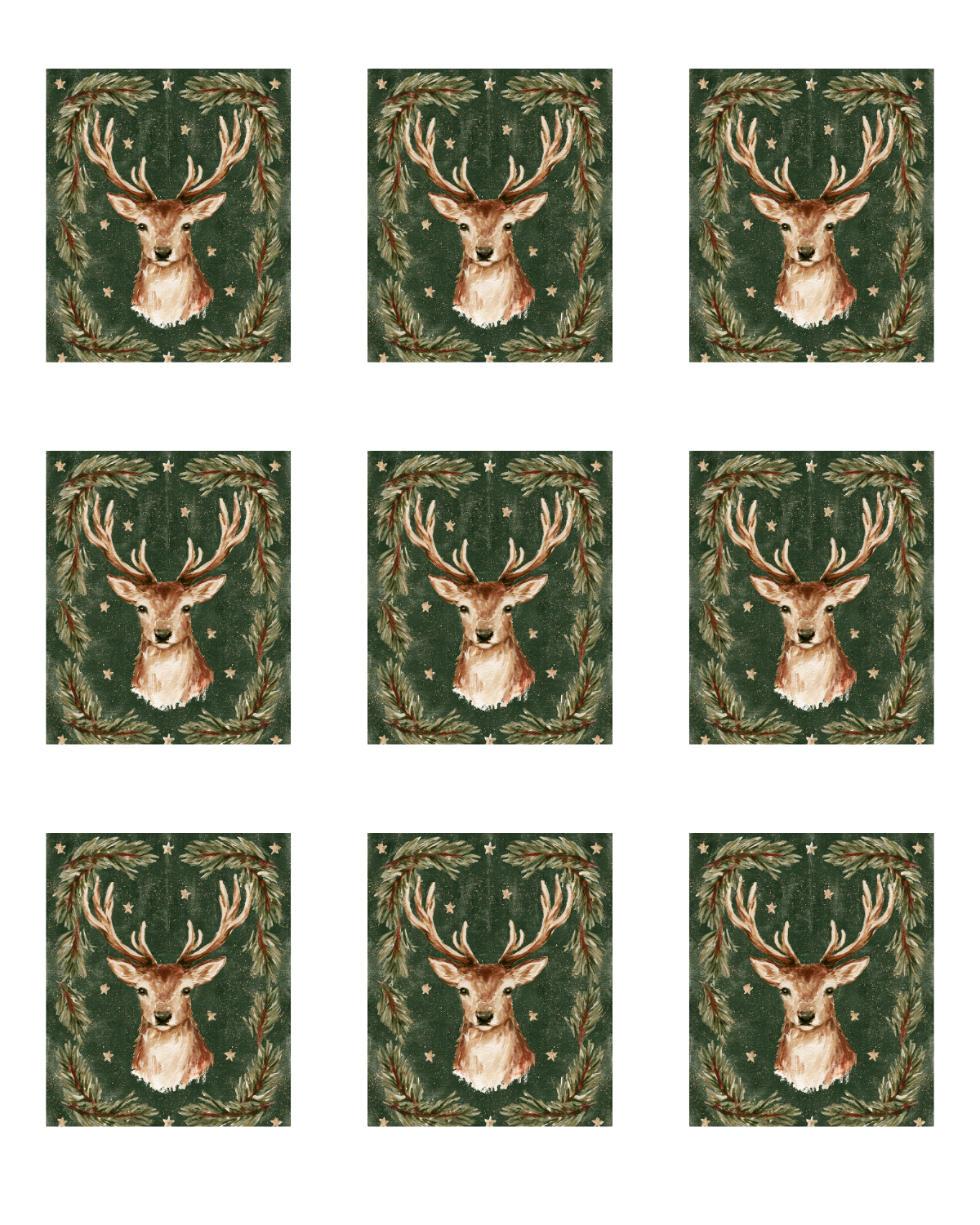 Transfer Paper (Christmas Deer)
