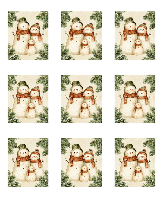 Transfer Paper (Snowman Family)