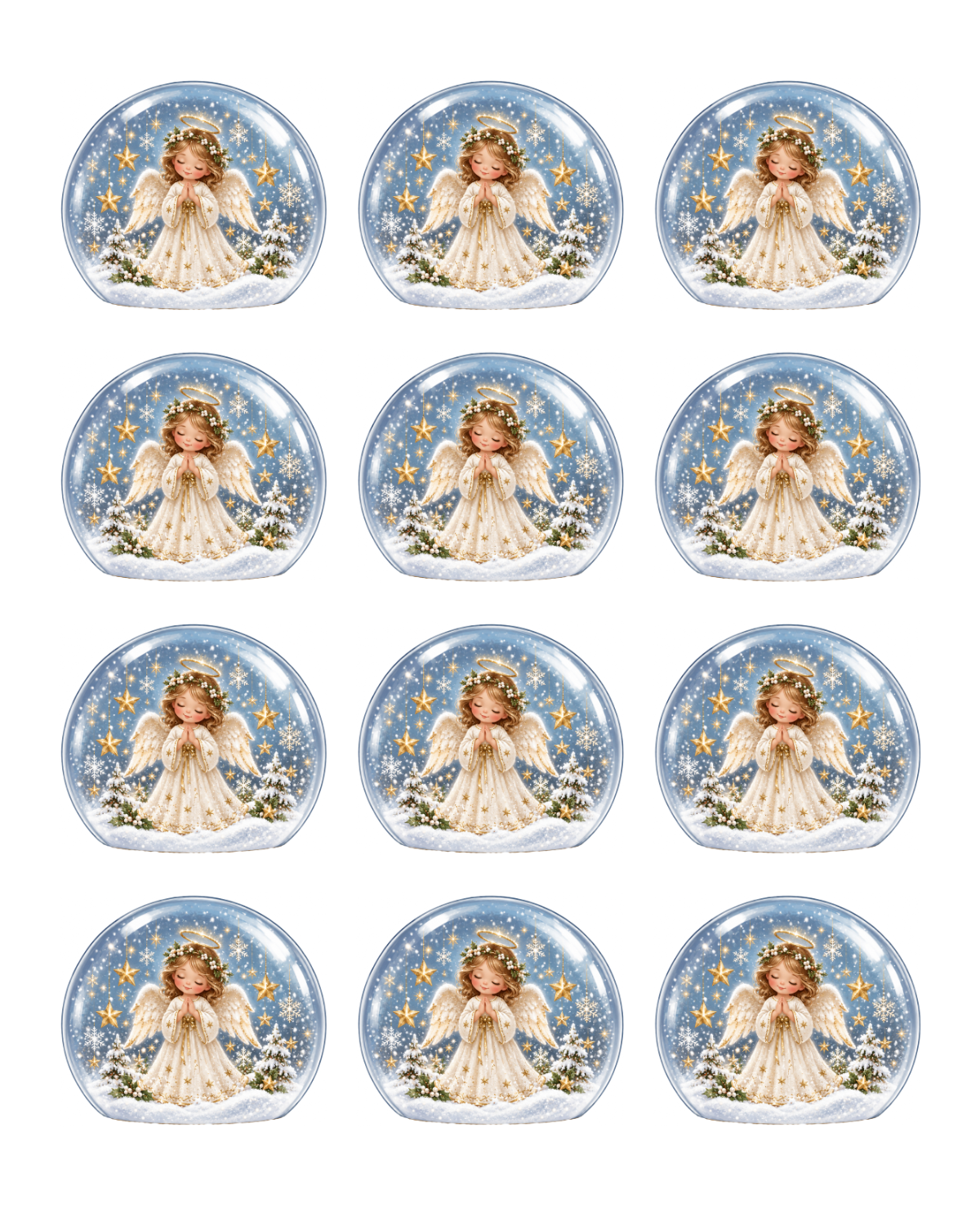 Transfer Paper (Snow Globe) Angel
