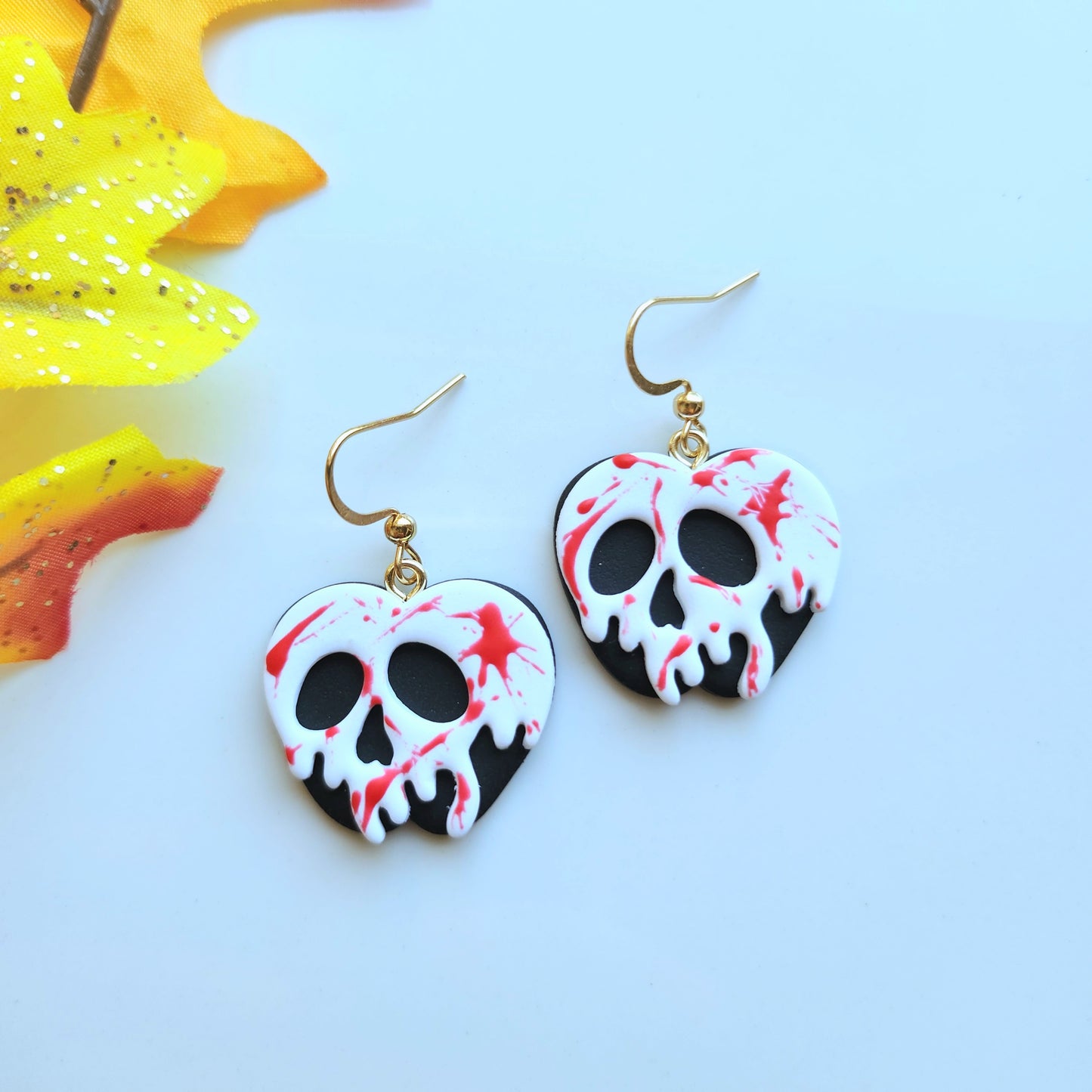 Black and White Bloody Skull