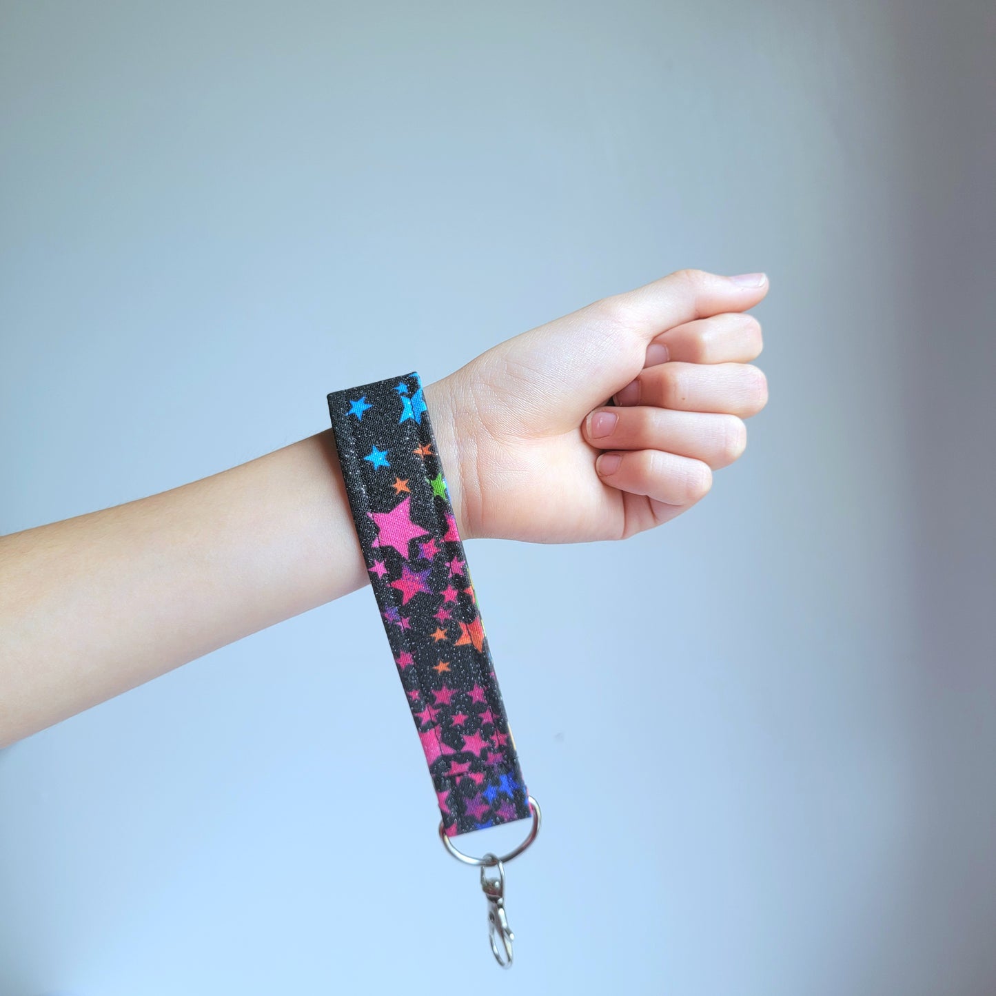 Wristlet Keychain/ Colorful Stars