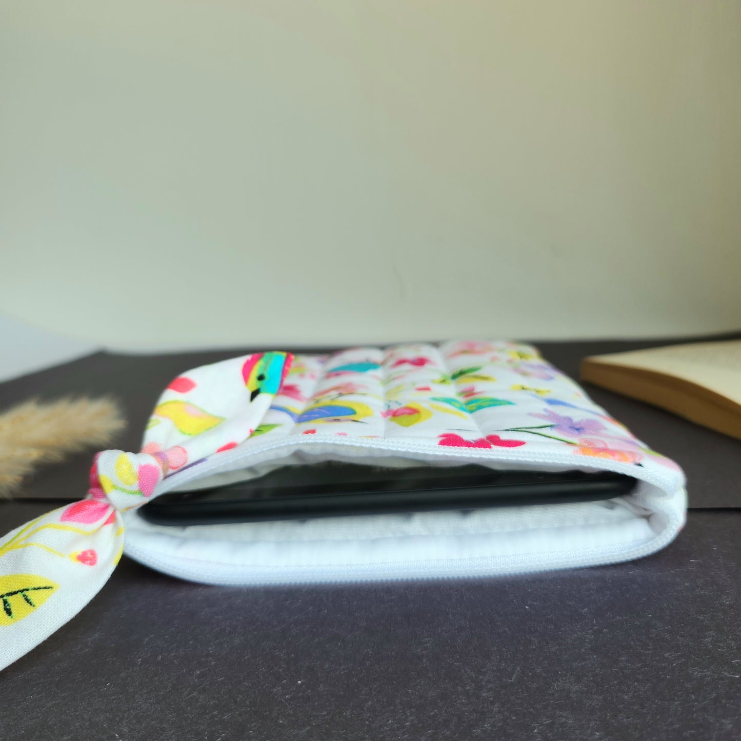Quilted Flower and Bird Kindle Sleeve