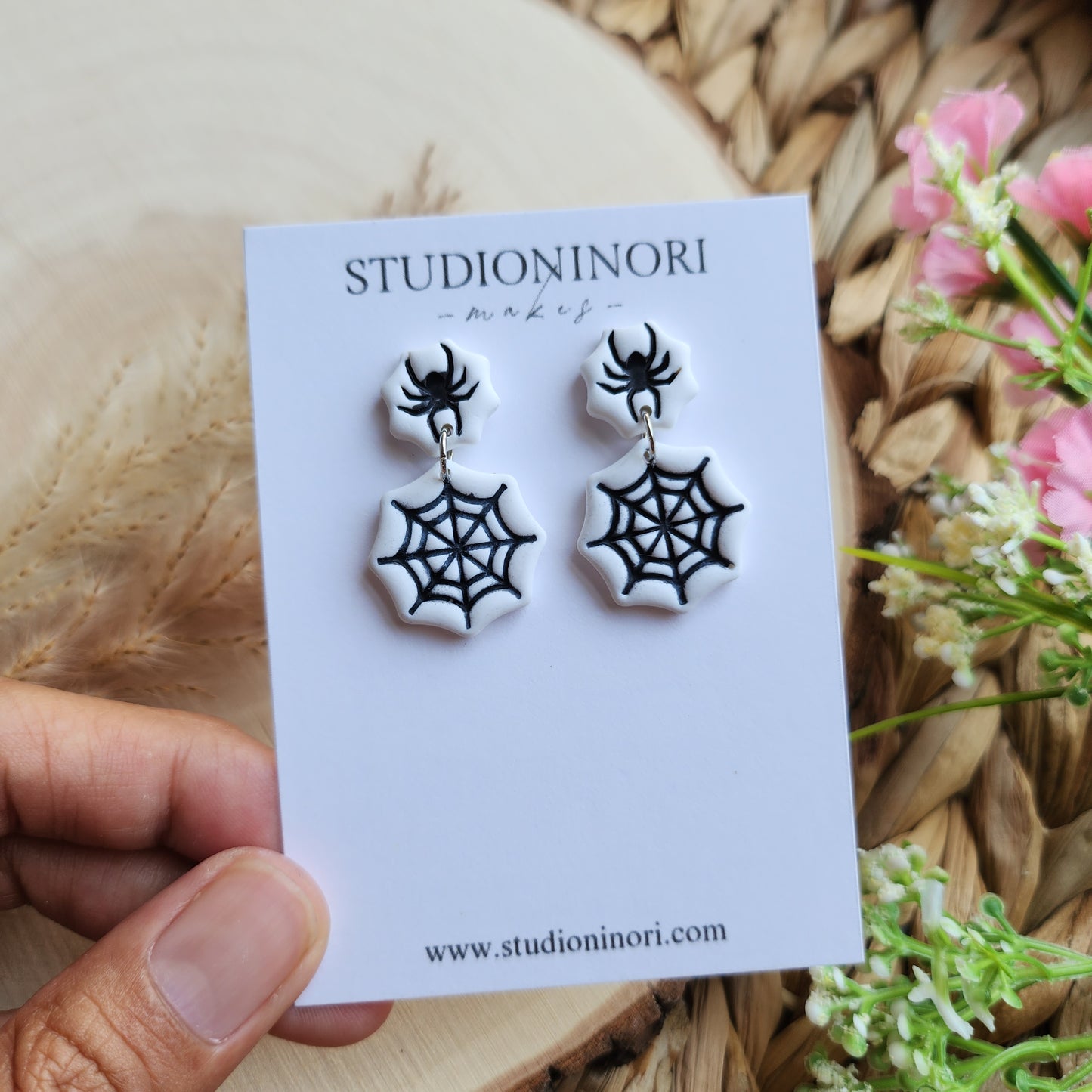 Spider Drop Earrings
