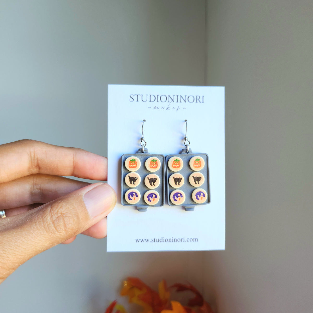 Baking Sheet Halloween Sugar Cookie Earrings