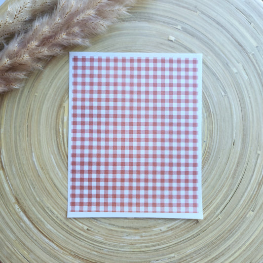 Transfer Paper (Pink Gingham)