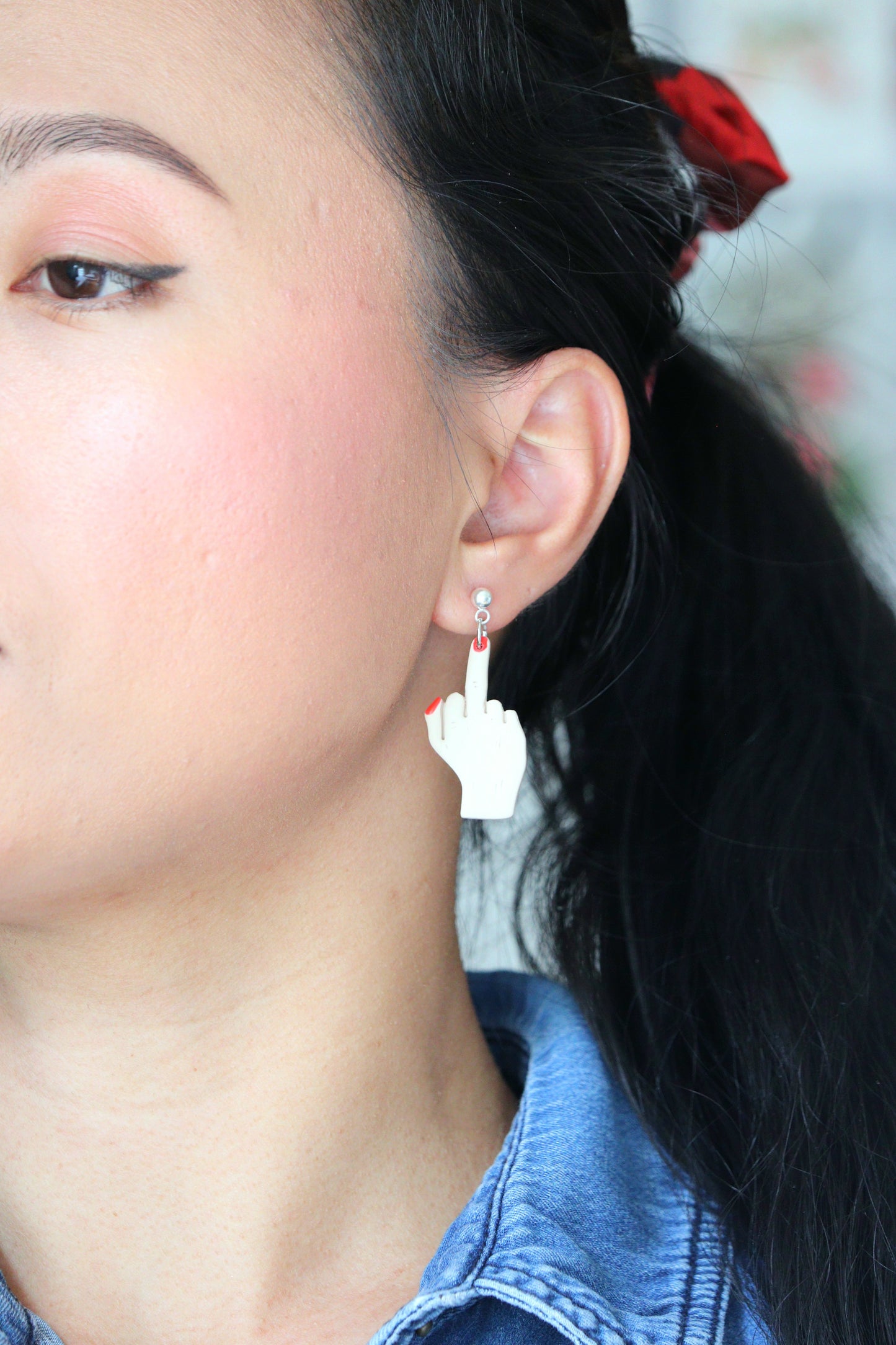 The Middle Finger Earring