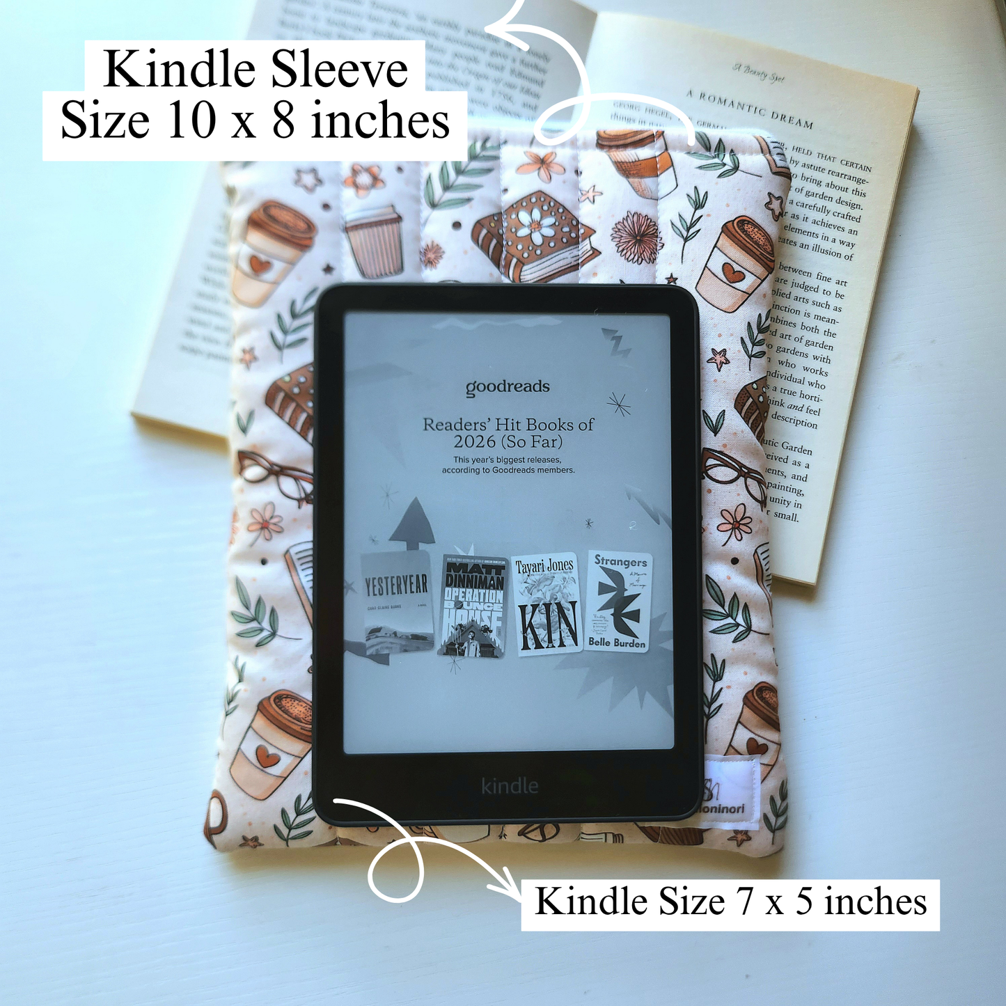 Coffee and Book Kindle Sleeve
