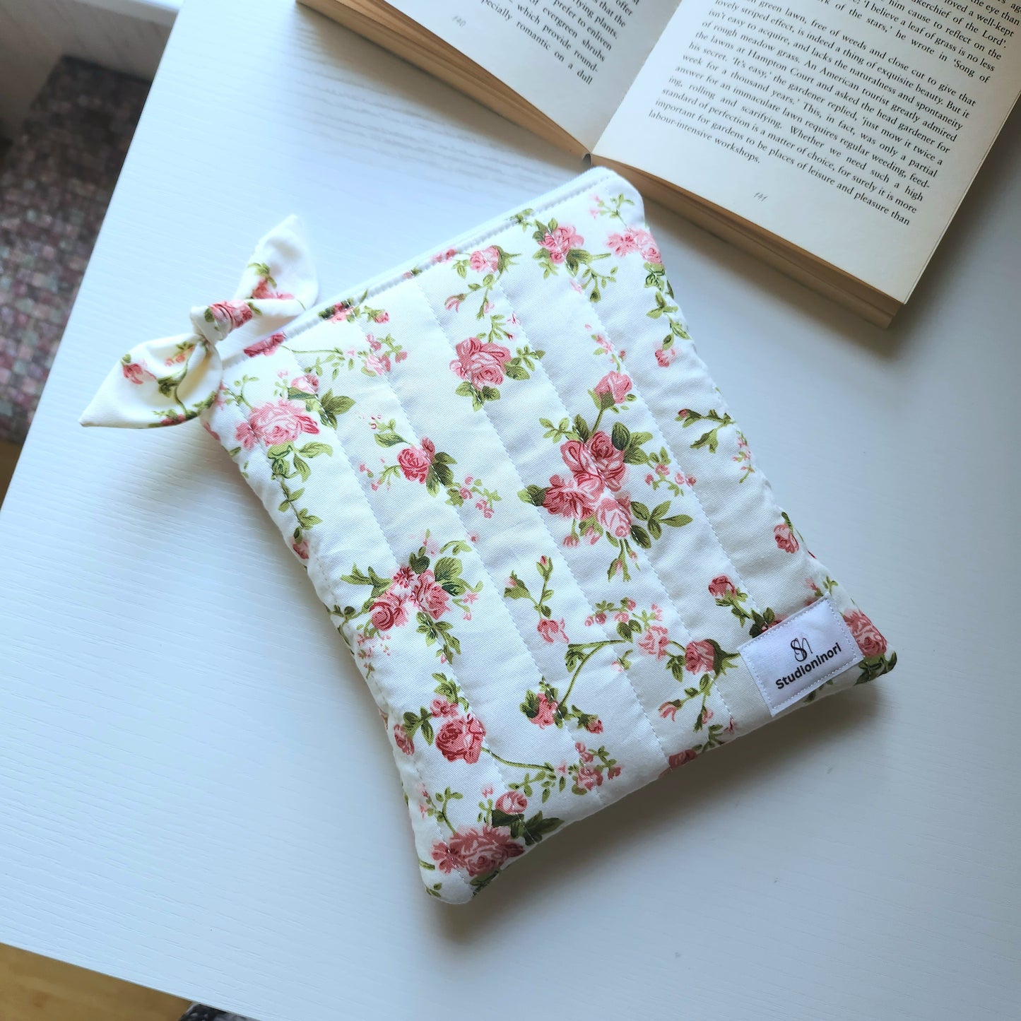 Quilted Rose Kindle Sleeve