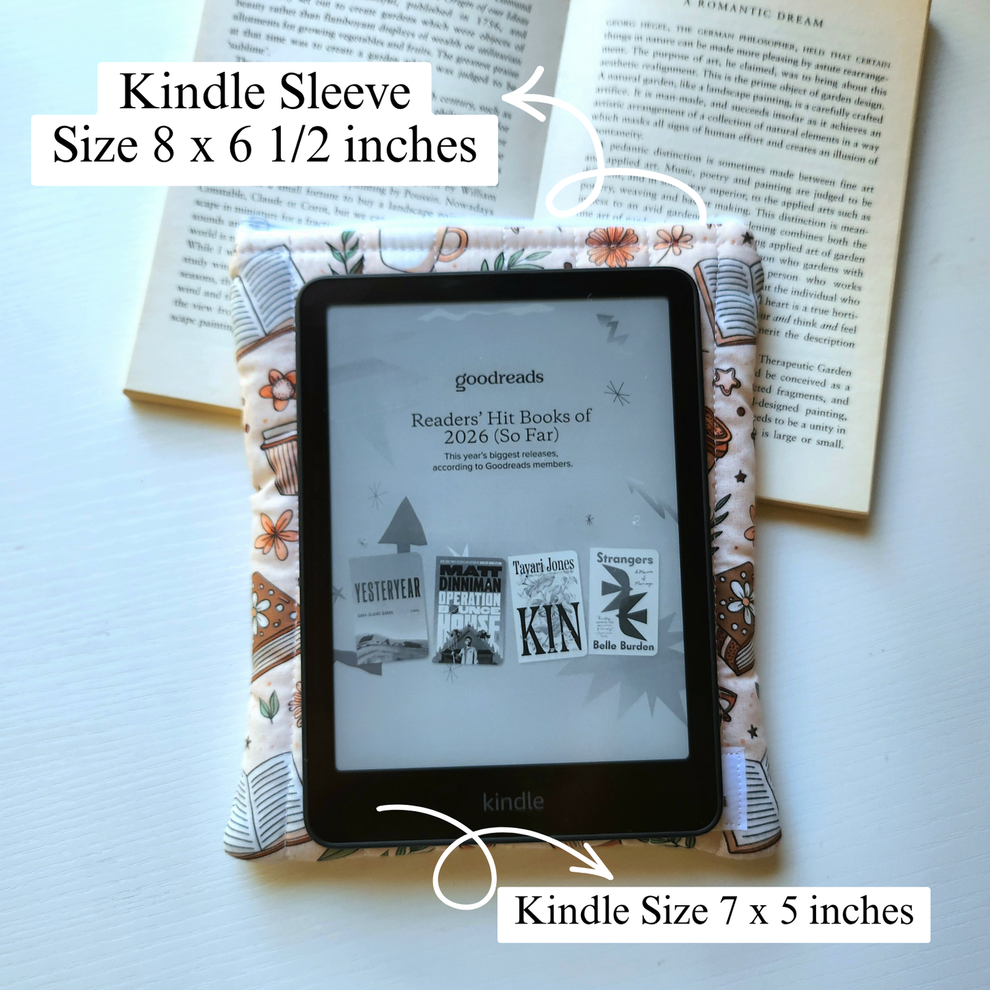 Coffee and Book Kindle Sleeve