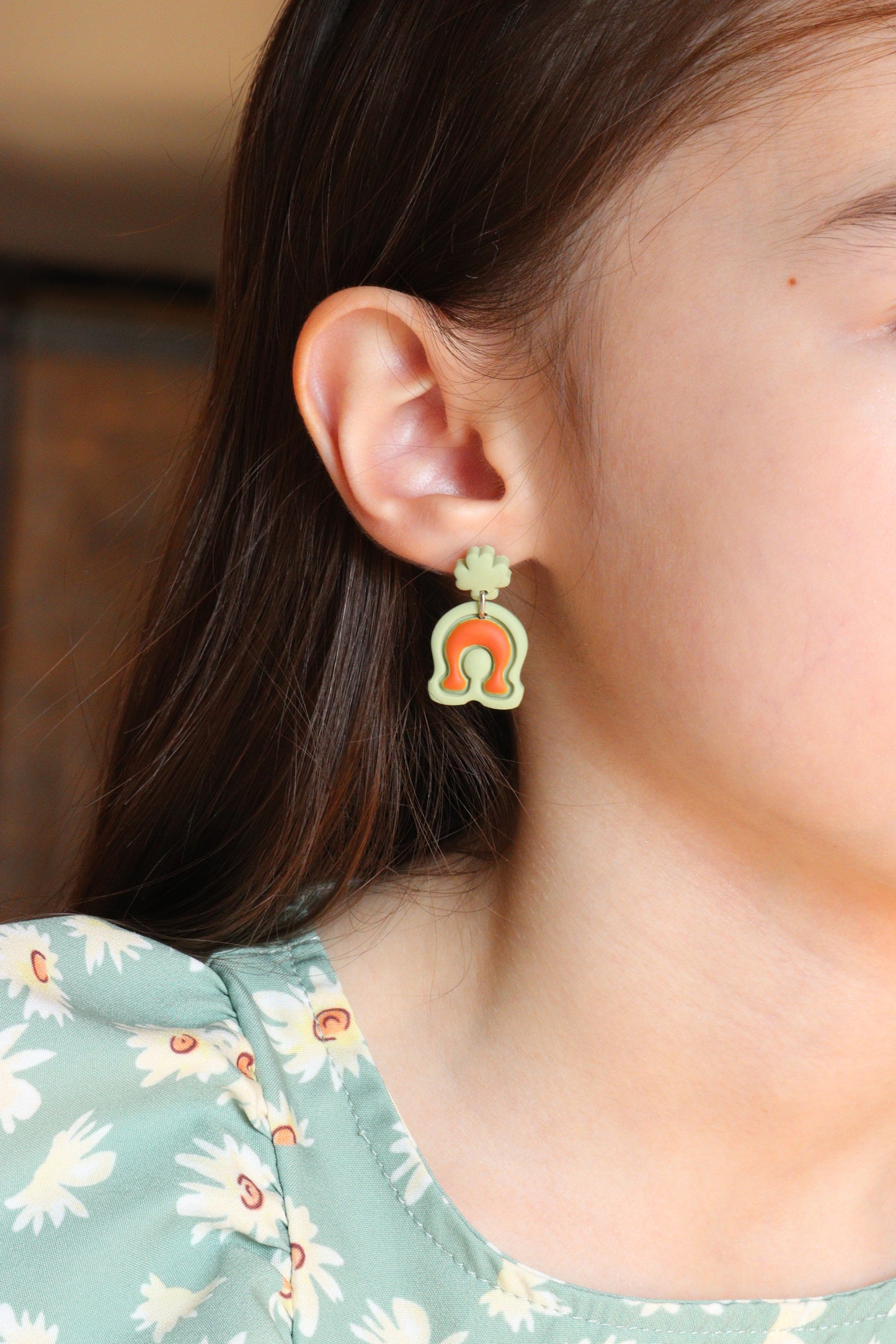 St Patrick's Day Small Earrings
