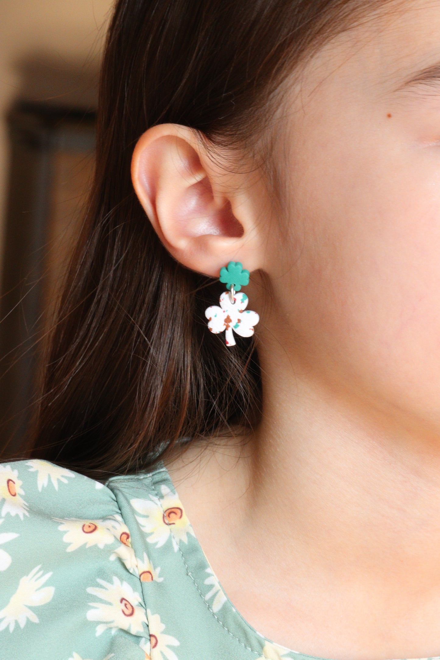 St Patrick's Day Small Earrings