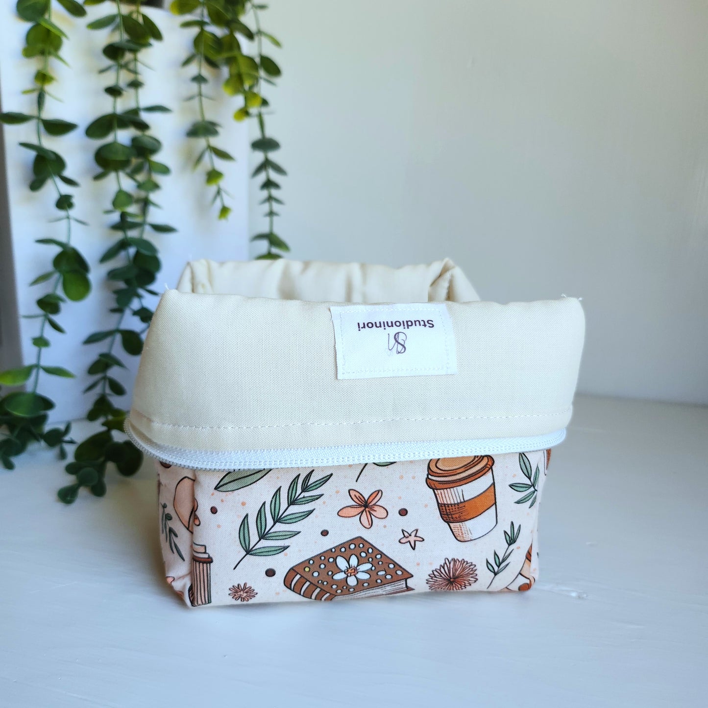 Coffee and Book Cosmetic Bag (Small)