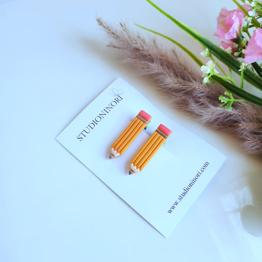 Pencil Hair Clip 1 Pair