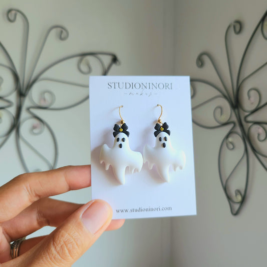 Cute Puffy Ghost Earrings