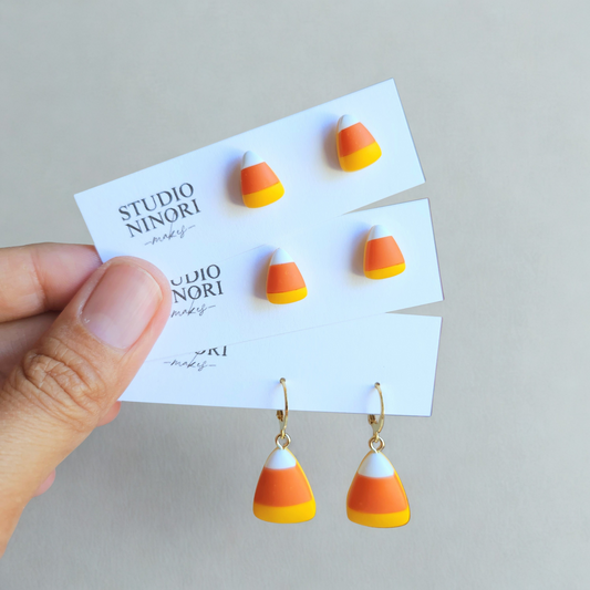 Candy Corn Earrings