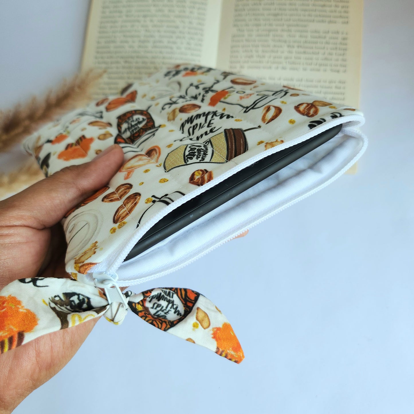 Coffee and Pumpkin Spice Kindle Sleeve