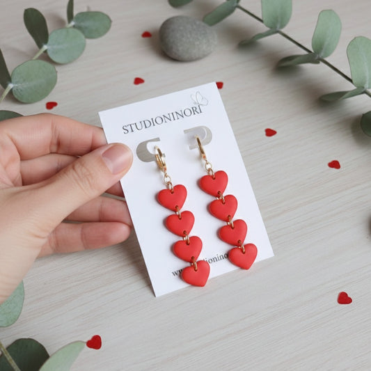 Heart Huggies Earring