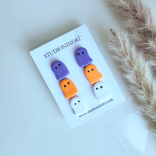 1 Pack Cute Ghost Stud Earrings