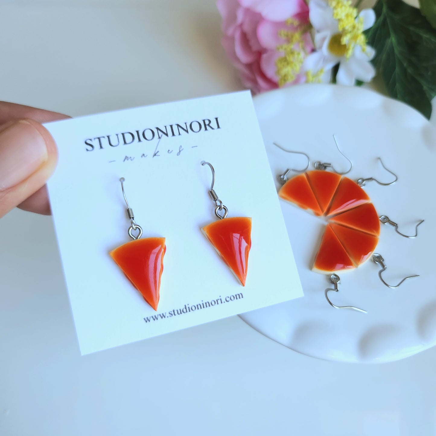 Filipino Leche Flan Earrings