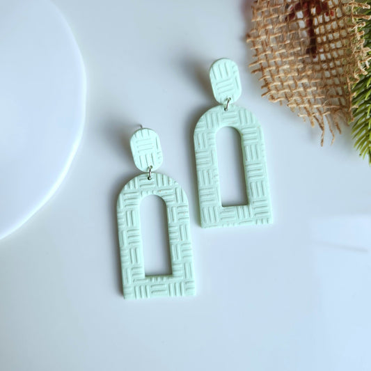 Minty Large Drop Earrings