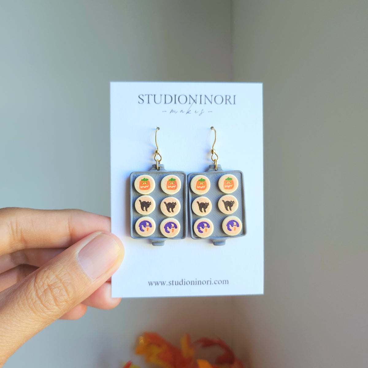 Baking Sheet Halloween Sugar Cookie Earrings