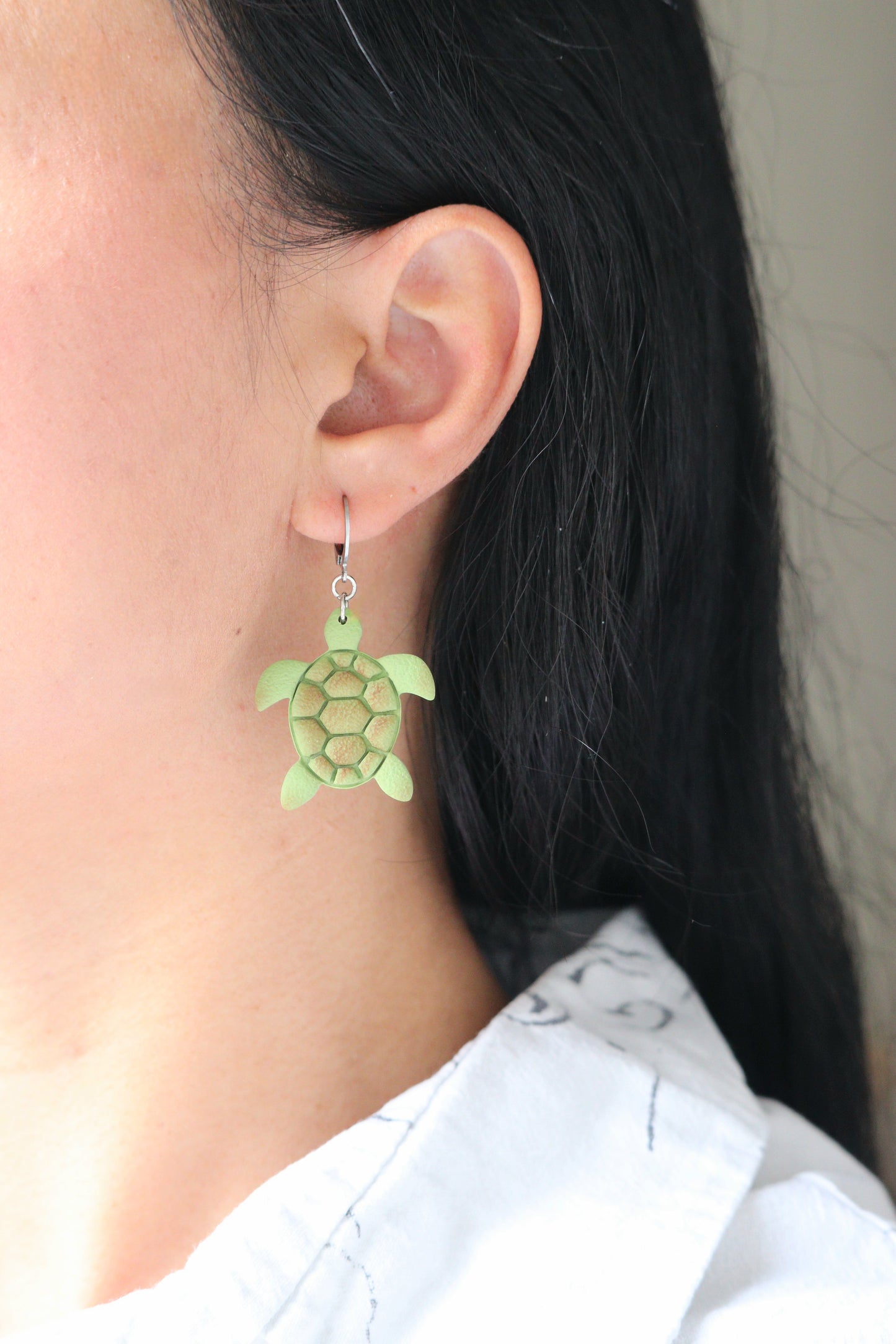 Turtle Small Huggie Hoop Earring