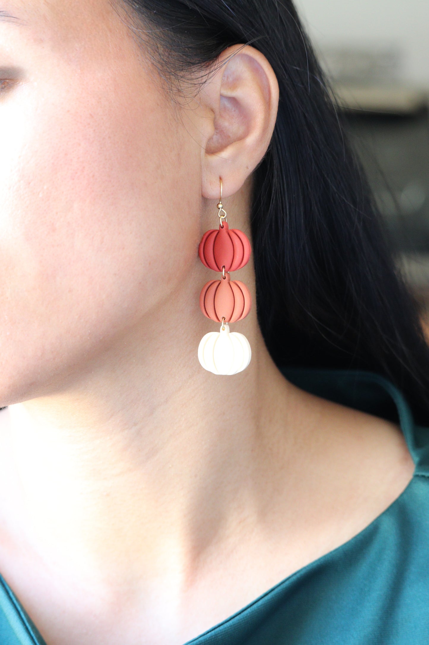 Trio Pumpkin Earring