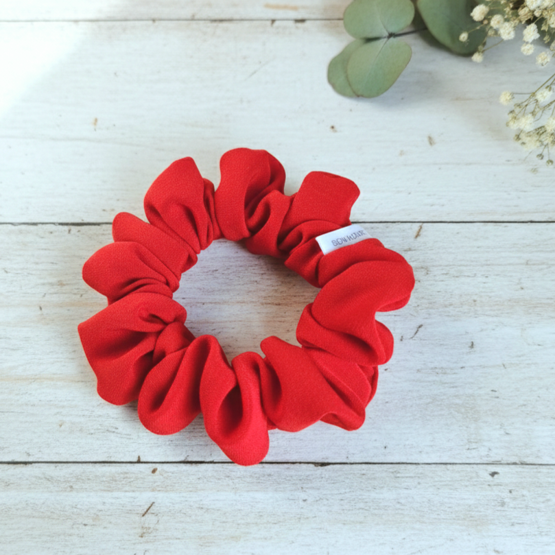 Red Slim Scrunchie