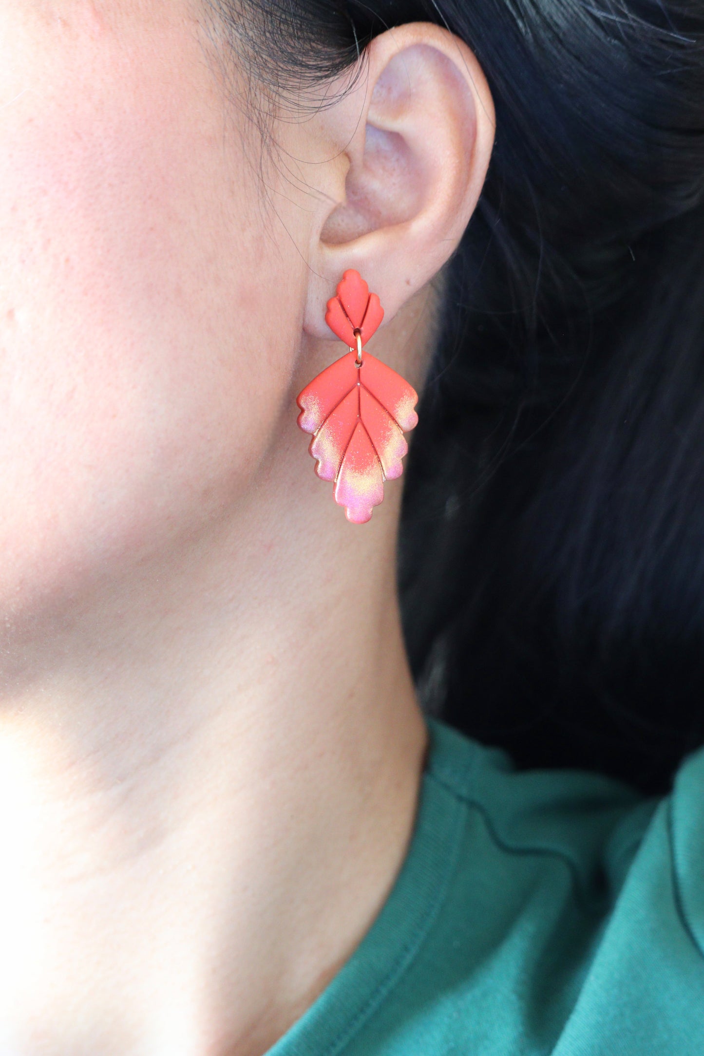 Autumn Leaf Statement Earring