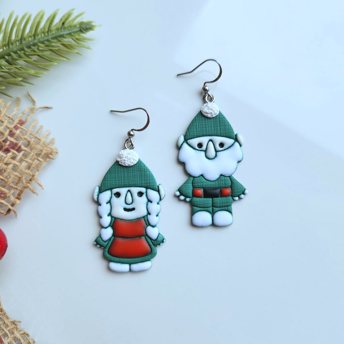 Couple Gnome Dangle Earrings