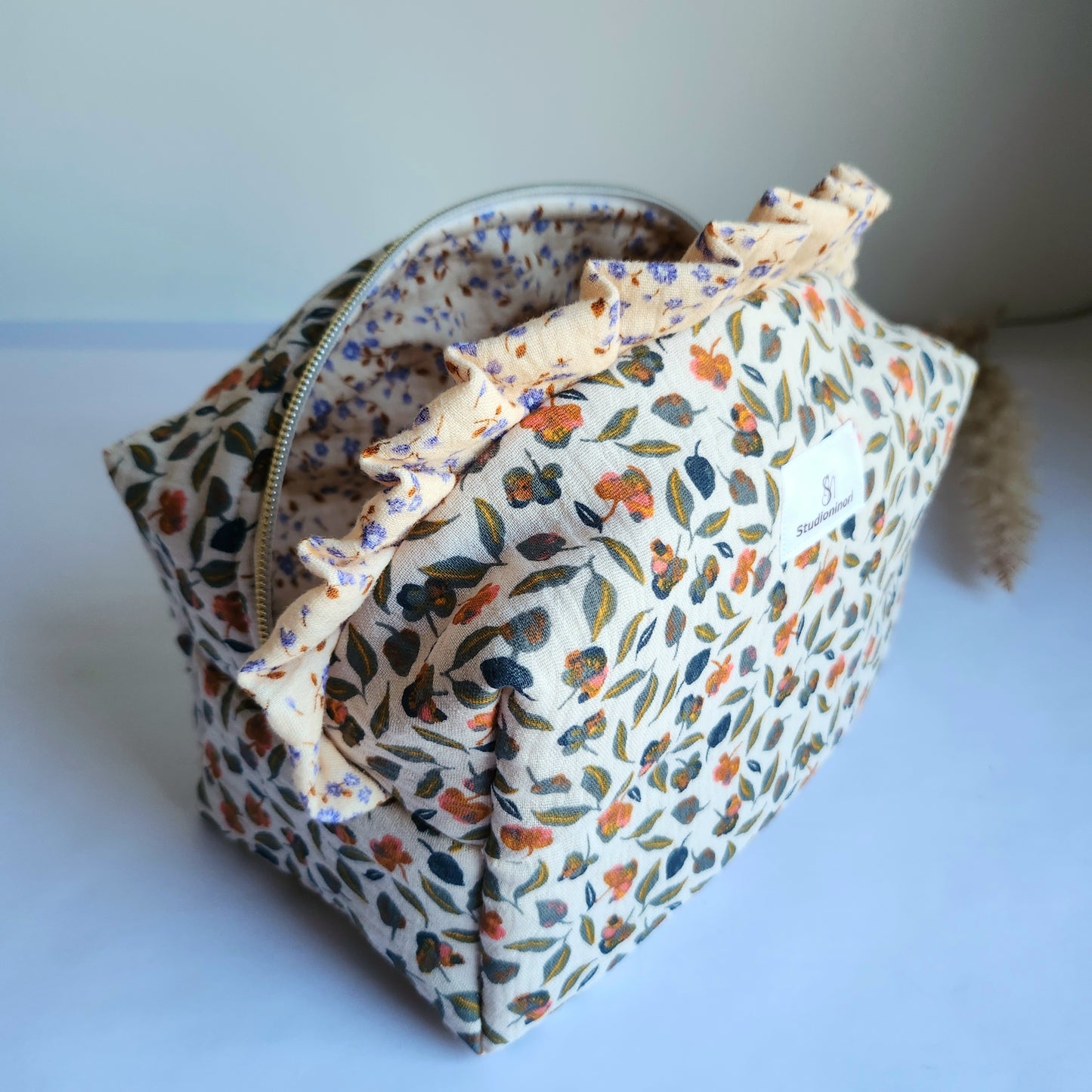 b. Yola Cosmetic Bag with Ruffle