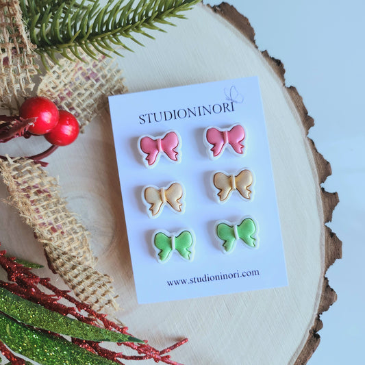 Bow Stud Pack Earrings