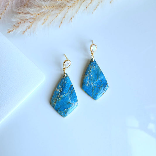 Celestial Blue Horizon Drop Earring