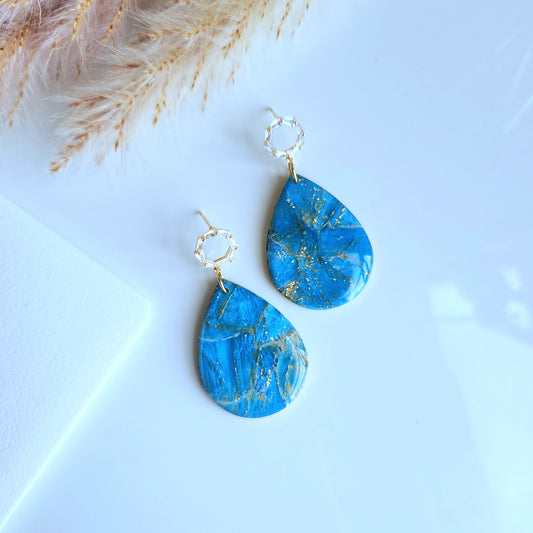 Celestial Blue Teardrops Earring
