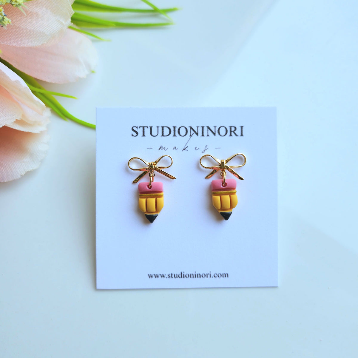 Mini Pencil Earrings