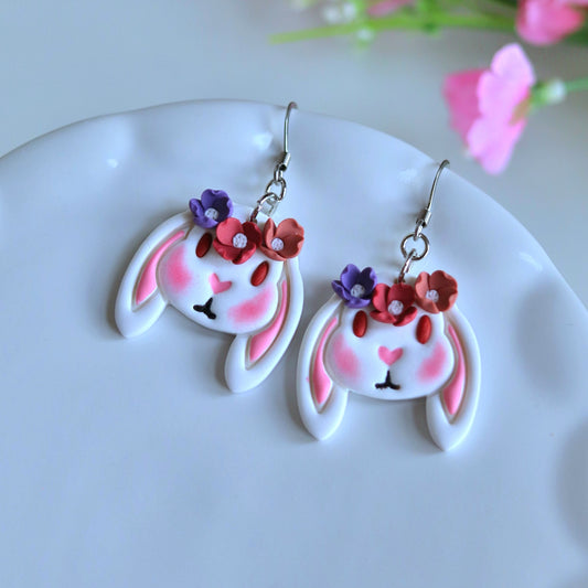 Inlove Floral Bunny Earrings