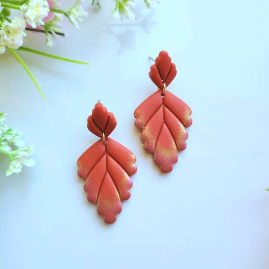 Autumn Leaf Statement Earring