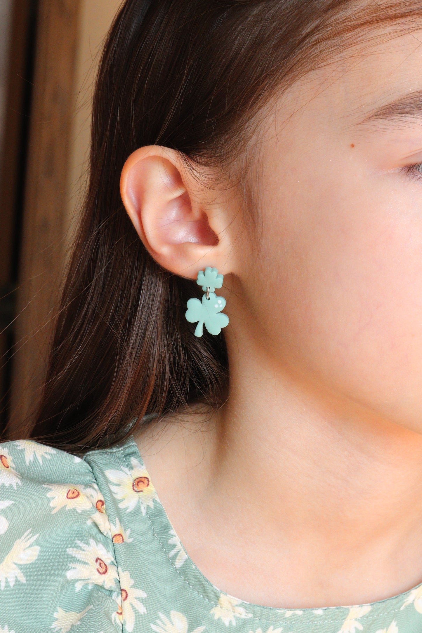 St Patrick's Day Small Earrings