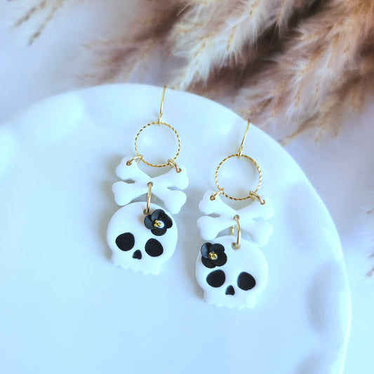 Cute Skull and Bones Dangle
