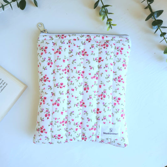 Quilted Hot Pink Floral Kindle Sleeve