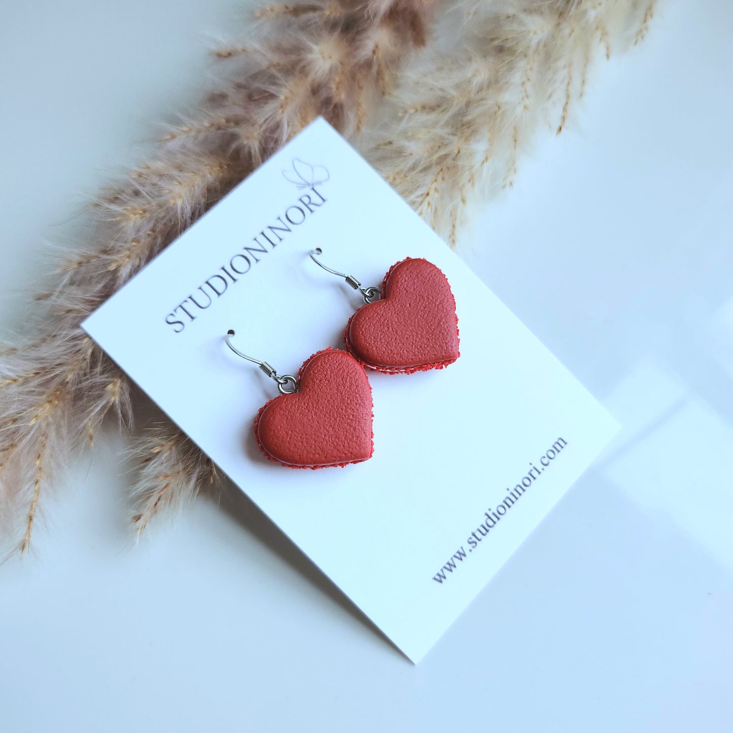Heart Macaron Earring ( Medium )