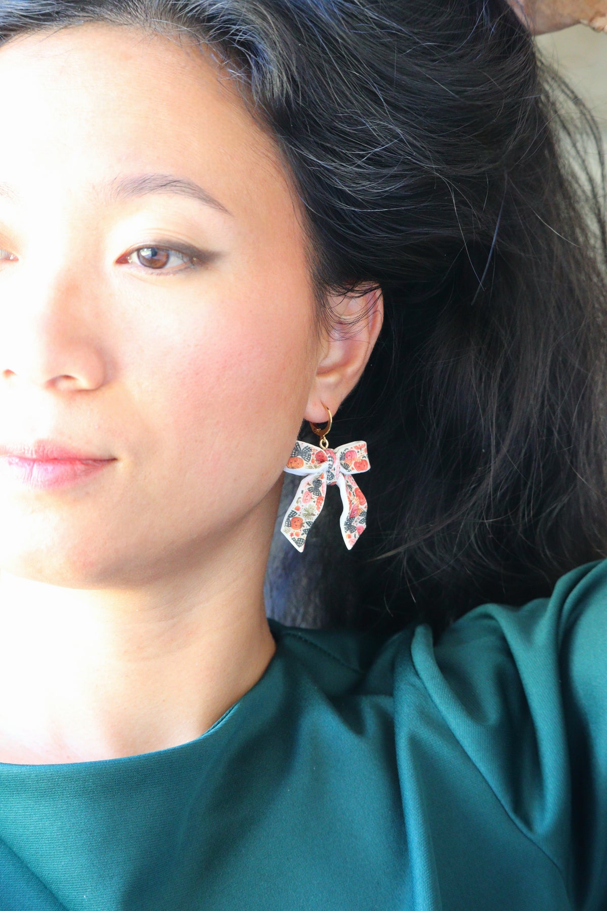 Halloween Coquette Bow Earrings