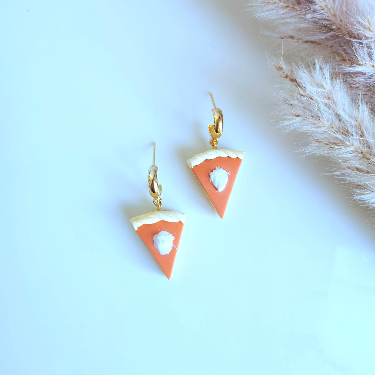 Pumpkin Pie Slice Earrings
